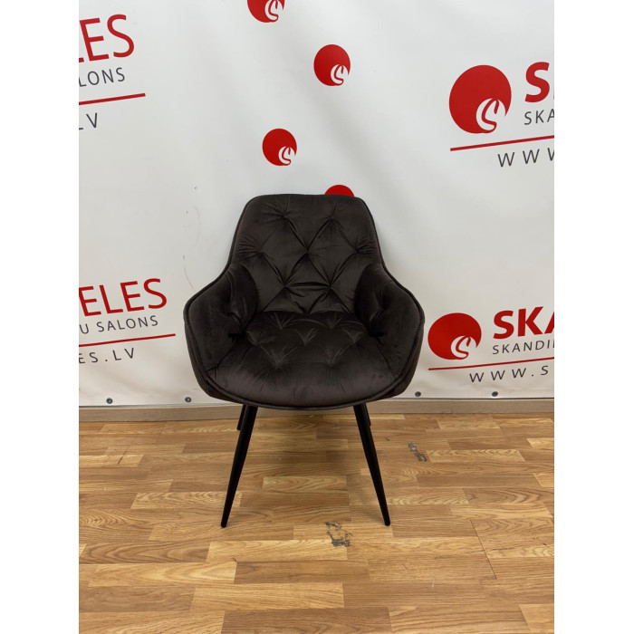 Silla de cocina Karsten (Terciopelo marrón)